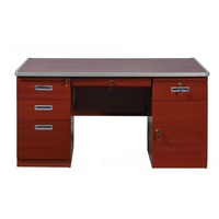 Assemblage d'ordinateur de transfert de table de fer en acier de Guangxi avec le bureau d'écriture de tiroir en métal de serrure