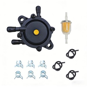 Nouvelle pompe à carburant en métal et plastique CY pour moteurs <span class=keywords><strong>Briggs</strong></span> & <span class=keywords><strong>Stratton</strong></span> - Kit complet avec filtre, tuyau et colliers de serrage (plusieurs options de configuration) - Product Image 1