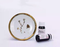 Céramique Overglaze Gold Lustre-Peinture à effet or véritable 24K pour la décoration de poterie et de porcelaine Teinture à l'eau dorée