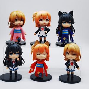 10CM 6 pièces/ensemble Yukinoshita Yukino Figure ma jeunesse <span class=keywords><strong>comédie</strong></span> <span class=keywords><strong>romantique</strong></span> est fausse comme je m'y attendais Isshiki Iroha Yuigahama Yui Anime Figure - Product Image 1