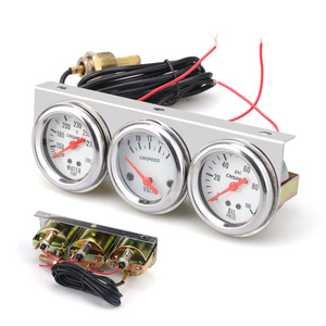 CNSPEED - Juego de 3 indicadores mecánicos para coche de 2 pulgadas y 52 mm, indicadores de temperatura del agua, presión del aceite y voltímetro, para vehículos - Product Image 4