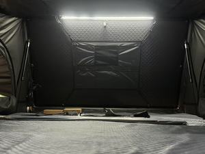 Tente de toit en ABS pour 2 personnes, très grand espace, coupe-vent et étanche à la pluie, idéal pour les voyages en plein air - Product Image 6