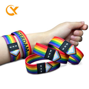 Hot Festival Événements Personnalisé Polyester Tissu Tissé <span class=keywords><strong>Élastique</strong></span> <span class=keywords><strong>Bracelet</strong></span> Fashional Équipé <span class=keywords><strong>Machine</strong></span> D'impression pour Bracelets - Product Image 5