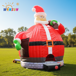 WINSUN Château gonflable intérieur Père Noël, trampoline gonflable - Product Image 1