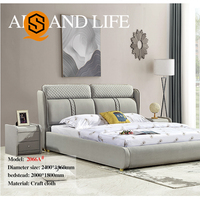 Meubles de chambre à coucher, lit d'hôtel de style moderne, doublure douce, lit king size, nouveau Design OEM ODM, design client, Offre Spéciale
