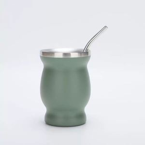 <b>Vacuum</b> Heat Preservation Curved Stainless Steel Mug <b>Portable</b> Small Wine Tumbler - Product Image 2