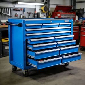 Chariot de rangement en acier robuste à 13 tiroirs - Équipement industriel pour <span class=keywords><strong>garage</strong></span>, usine, maintenance OEM/ODM, capacité de charge de 500 kg - Product Image 1