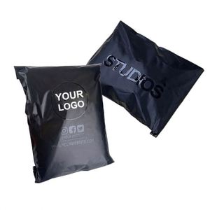 Private logo Eco-Friendly Cheap Wholesale <b>Waterproof</b> Mailing Shipping Packaging Adhesive Self Black Custom Size Poly Shoes - Product Image 1
