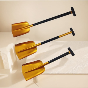Pala de Aluminio Plegable Multifunción de 110 cm para Exteriores, Montable en Vehículos, Portátil y Desmontable, Color Dorado - Product Image 1