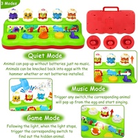 Enfant en bas âge Montessori cause et effet activité sensorielle jouet interactif pop up animal boîte martelage jeu avec lumières sons musique