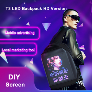 Led Backpack <b>Screen</b> Supplier Wholesale Luminous Promotion Riding Mobile Advertising Backpack Hard Shell Hd <b>Screen</b> Led Schoolbag - Product Image 2