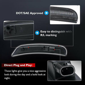 Frente del coche/trasero parachoques trasero lado marcador luz para Dodge Charger 2015-2018/luz de estacionamiento reemplazar OEM Sidemarker lámparas Aber - Product Image 5