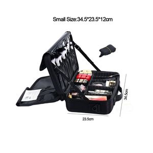 Estuche Organizador de Cosméticos, Caja de Maquillaje Portátil con Cerradura, Estuche de Viaje para Maquillaje, para Maquilladores, Kits de Uñas, Herramientas de Maquillaje - Product Image 3