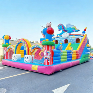 Castillo Inflable Comercial con Tobogán, Trampolín, Colchoneta de Aire y Juguetes para Niños, Ideal para Puestos de Juegos Infantiles - Product Image 4