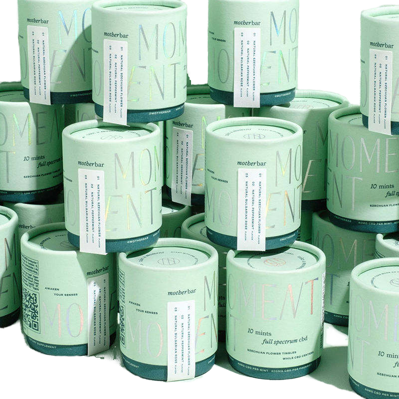 Custom Eco Craft Cardboard Tube Cylinder Tea Coffee Box Packaging Food UV Coated Paper Biodegradable Paper Tube