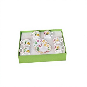 High End Light Luxury Concentrated Six Cup & Disc <b>Set</b> Ceramic Bone China Heat Resistant Home Afternoon <b>Tea</b> & Banquet Coffee Cups - Product Image 3