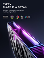Ventilateurs de boîtier PC Asiahorse Black ARGB 120 mm à roulement hydrographique, contrôle PWM, débit d'air 68,5 CFM pour configurations d'ordinateurs de jeu silencieuses et performantes