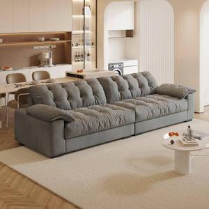 Divano da <span class=keywords><strong>soggiorno</strong></span> Premium popolare divano di lusso <span class=keywords><strong>moderno</strong></span> Cloud mobili <span class=keywords><strong>per</strong></span> la casa bianco crema tessuto Design divano <span class=keywords><strong>per</strong></span> la stanza - Product Image 3