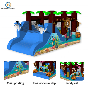 Grand requin fête en plein <span class=keywords><strong>air</strong></span> sauter maisons rebondissantes château gonflable <span class=keywords><strong>air</strong></span> toboggan pour <span class=keywords><strong>enfants</strong></span> saut château parc amusant parc gonflable - Product Image 4