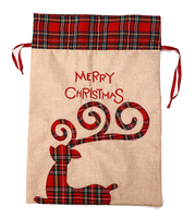 Sacs-cadeaux de Noël en toile de jute écologique pour les décorations saisonnières