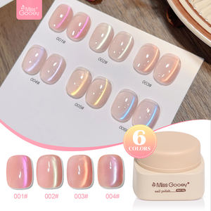 Miss Gooey 6 Kleuren Zeemeermin Kattenoog <span class=keywords><strong>Gel</strong></span> Polish Hoge Pigmentatie <span class=keywords><strong>Gel</strong></span> Nagellak Hema Vrij UV <span class=keywords><strong>Gel</strong></span> Magnetische Nagelkunst Fabriek OEM - Product Image 1