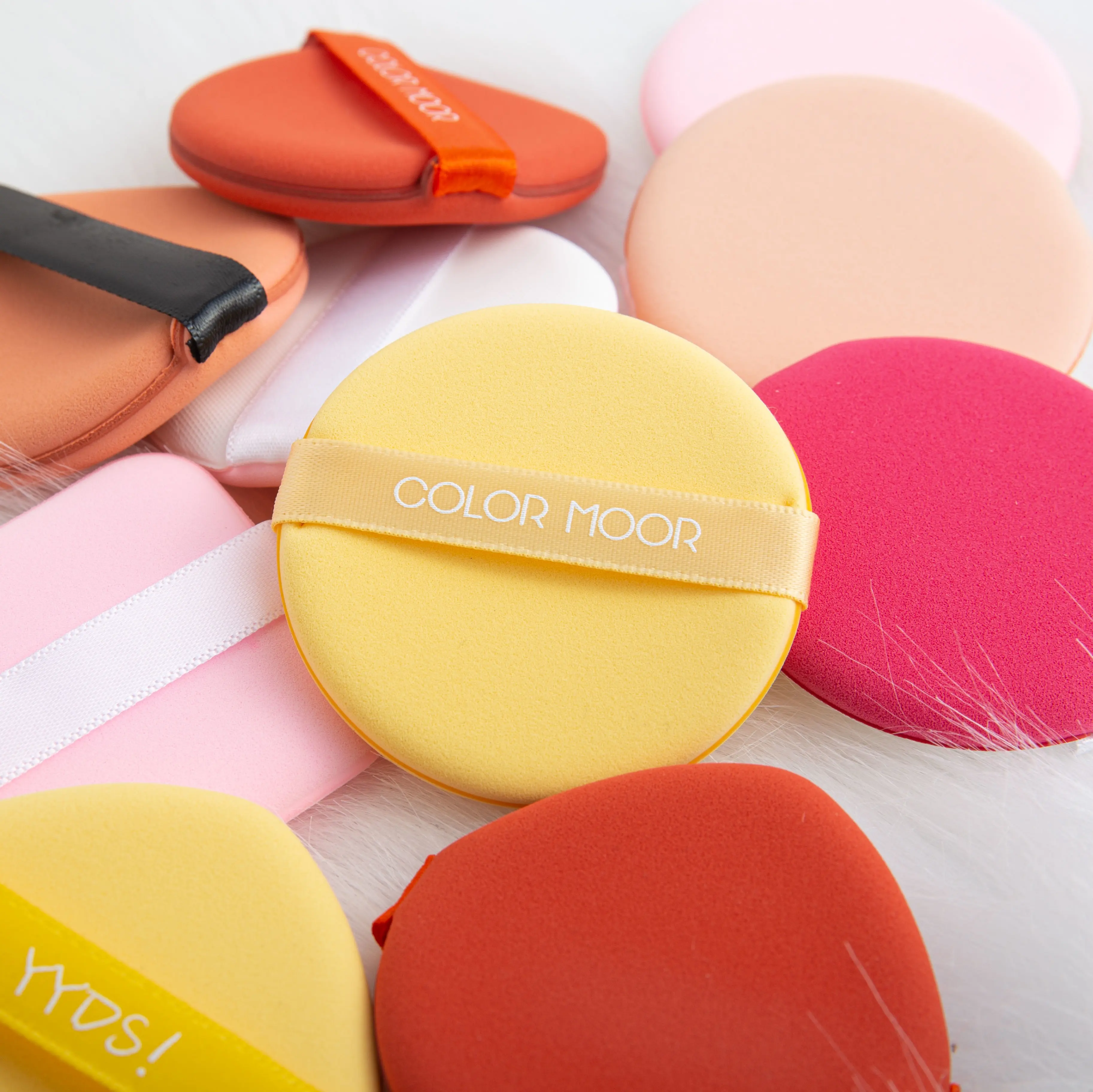 Hot Selling Colorful Non Latex Biodegradable Air Cushion Cosmetic Powder Puff
