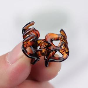 Yeni moda çocuklar Mini pençe klipler 2 cm <span class=keywords><strong>3</strong></span> cm saç pençe 6 adet Set kaplumbağa renk - Product Image 6