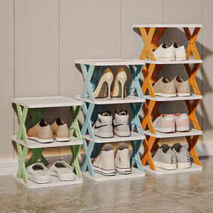 Zapatero multicapa Simple fácil de montar soporte de <span class=keywords><strong>zapatos</strong></span> de plástico plegable para el hogar - Product Image 1