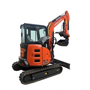 Mini-excavatrice Hitachi Zaxis 35U, poids opérationnel de 3,5 tonnes, modèle sur chenilles, moteur Kawasaki, godet de terrassement d'une capacité de 0,12 m³ - Product Image 1