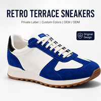 Chaussures de style rétro personnalisées à marque privée, baskets basses unisexe pour le quotidien avec semelle en caoutchouc, chaussures de marche personnalisées OEM ODM