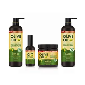 Wholesale Private Label Professional Salon 750ml Olive Oil Anti-dandruff Shampoo Hair Repairing Shampoo And Conditioner Set