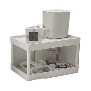 Dual Layer Desktop <b>Storage</b> Rack 2 Tier Multi Purpose Office Organizer Standing Type Rectangle Shape - Product Image 5