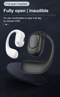 Écouteurs d'affaires à une oreille Blue tooth V5.0 Touch Control Light Weight Sport Ear Hook Wireless Stereo Open Ear OWS Headset