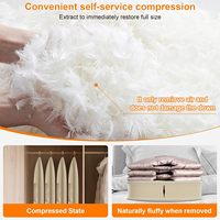 Sac à vêtements suspendu épais anti-poussière avec technologie de compression automatique par fermeture éclair pour un gain de place dans la garde-robe et le rangement en voyage