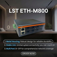 Switch Ethernet industriel 10 ports, 8 Gigabit SFP Fibre, 2 Gigabit RJ45, gestion WEB, ERPS, VLAN, QoS, rail DIN, DC12-57V