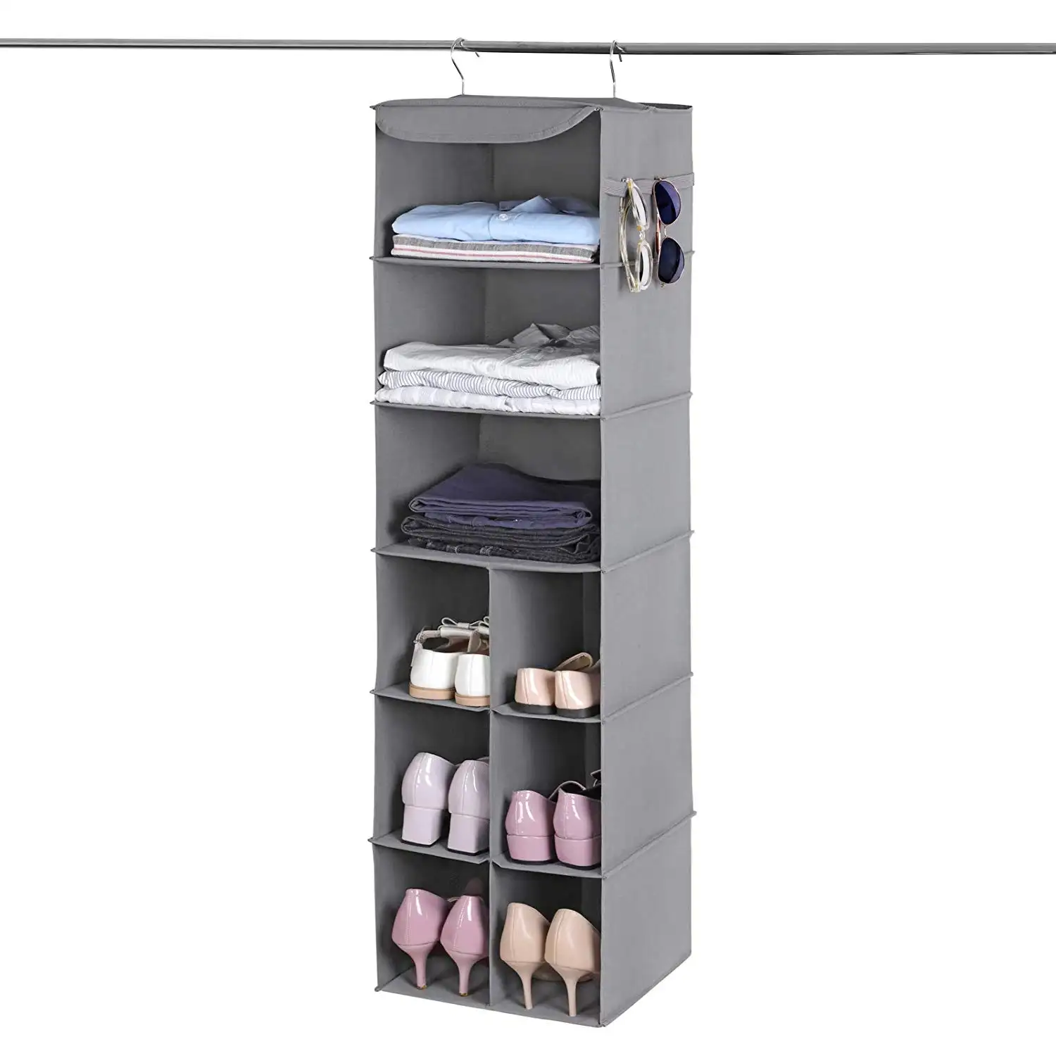 Multifunctional Non Woven Wardrobe Clothes Hanger Organizer Closet Hanging Storage Organizer