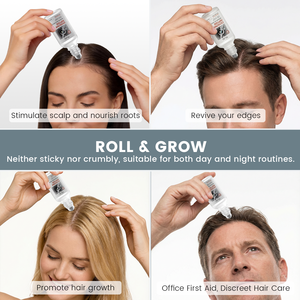 Sérum capillaire épaississant aux exosomes et peptides d'extraits végétaux HALAL, roll-on, soin ciblé du cuir chevelu, renforce les racines des cheveux, sérum à la biotine. - Product Image 6