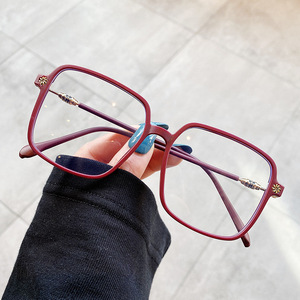 Chaiai – lunettes anti-lumière bleue pour femmes, monture rectangulaire complète TR90, style coréen, design uni tendance - Product Image 5