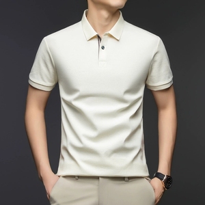 Chemises <span class=keywords><strong>Polo</strong></span> Homme Personnalisées en Coton Pur à Manches Courtes – Nouveaux Hauts Décontractés d'Affaires à Col Rabattu pour l'Été – Vente en Gros - Product Image 6