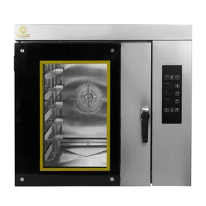 Horno eléctrico Industrial de acero inoxidable para panadería Forni, 5 bandejas, para repostería, pizarra comercial, pan, aire caliente, Catering