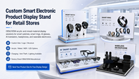Stands Display Arloji Akrilik Transparan Premium untuk Toko Retail