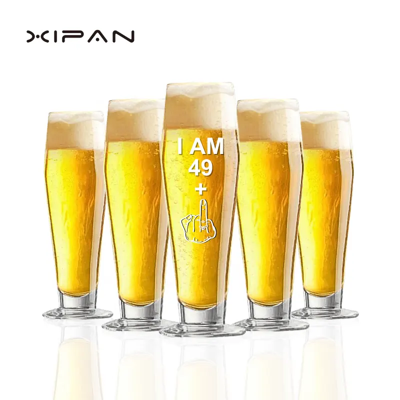Xipan - Copo de cerveja moderno para beber, copo grande com alça, fabricante da marca