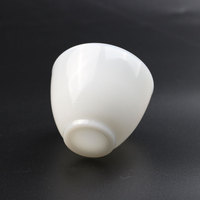 Niedlich gestaltete weiße Jade glass chale Langlebige Glas becher für Kaffee Tee Bier und Getränke Ideales Geschenk