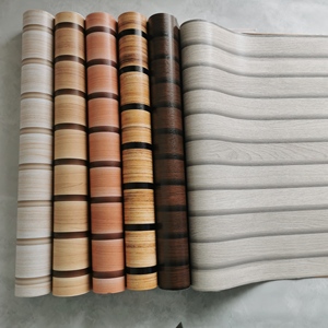 Jinyi líneas de rayas de madera pared y decoración extraíble autoadhesivo Peel and Stick <span class=keywords><strong>vinilo</strong></span> plástico decoración económica papel tapiz envoltura - Product Image 3