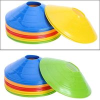 Cônes d'agilité multicolores haute visibilité de 7,5 pouces pour l'entraînement de football