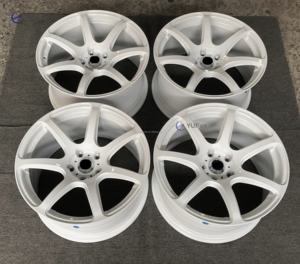 <span class=keywords><strong>Prix</strong></span> usine <span class=keywords><strong>17</strong></span> <span class=keywords><strong>pouces</strong></span> T7R roues moulées blanches performance légère jantes en alliage de course roues de voiture de tourisme pneus - Product Image 5