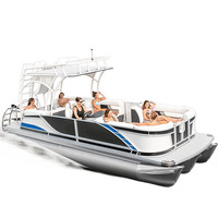 Meilleur bateau ponton à deux étages en aluminium en vente