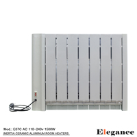 Blanco montado en la pared calentamiento rápido temporizador digital programación bloqueo de teclado 1000 W calentador de habitación de aluminio de convección libre