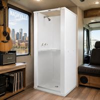 Unité de salle de bain complète pour camping-car avec rangement, en aluminium, modulaire, pour l'intérieur des camping-cars
