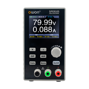 OWON SPE8105 ซีรีส์ SPE พาวเวอร์ซัพพลาย 0 - 80V 10A 500W พาวเวอร์ซัพพลาย จอ LCD ขนาด 2.8 นิ้ว (IPS) - Product Image 1
